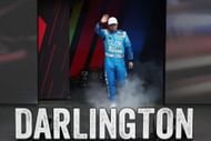 Layne Riggs before the NASCAR Truck Series race at Darlington Raceway. Source: Getty